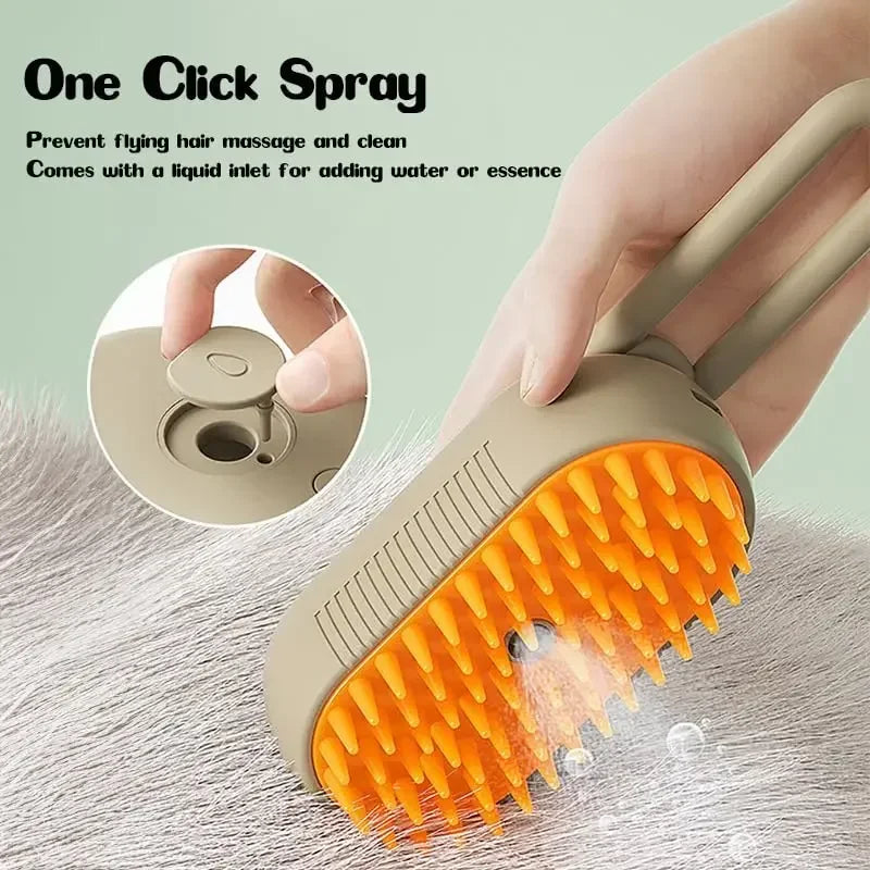 Steam Pet Grooming Brush 